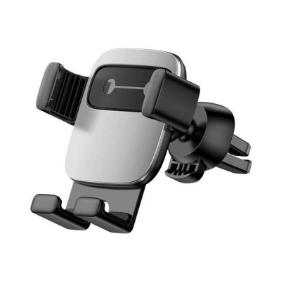 Suport telefon Baseus CubeGravity Argintiu pentru grila de ventilatie auto foto