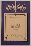Montesquieu, II L&#039;Esprit des Lois, Classiques Larousse