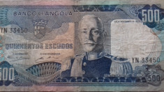 BANCNOTA 500 ESCUDOS 1972-ANGOLA foto