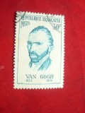 Timbru -Personalitati 1956 Franta- Van Gogh- 30 fr. vechi ,stampilat