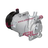 Compresor aer conditionat Ford C-MAX, 2007-2011, Focus III, 2011-2018, motorizare 1.6, benzina, rola curea 110 mm, 5 caneluri, Visteon tip: VS16