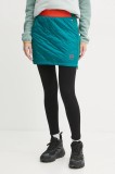 LA Sportiva fustă sport Warm Up Primaloft culoarea verde, mini, drept, M04733322