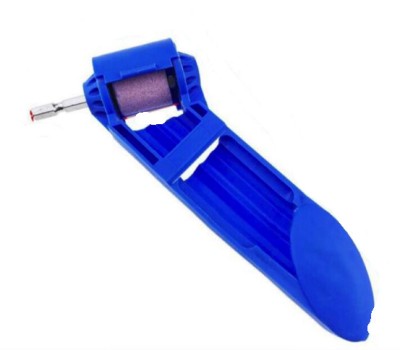 Dispozitiv pentru ascutit burghie, portabil, ABS, 2-12.5 mm, 18x8.3 cm, albastru foto
