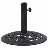 Suport de umbrelă, negru și bronz, 9 kg, fontă, 40 cm