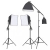 Set de iluminat pentru studio cu trepied și softbox