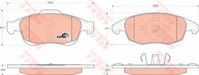 Set placute frana,frana disc CITROEN C4 II (B7) (2009 - 2016) TRW GDB1690 foto