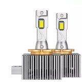Set 2 Becuri LED Auto Xentech Light M8 D5S Canbus 120W 6500K Alb Turbo CSP - EROARE GRATUITA