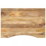 vidaXL Blat birou cu decupaj curbat 90x60x2,5 cm lemn masiv mango brut