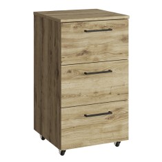 Comoda mdf stejar 3 sertare Dorsi 40,2x37x72,5