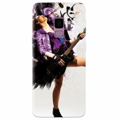 Husa silicon pentru Samsung S9, Rock Music Girl foto
