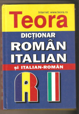 Dictionar Italian-Roman si Roman-Italian 550 pag. foto