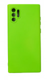 Huse silicon protectie si microfibra in interior Samsung Note 10 Plus Verde Neon, Husa