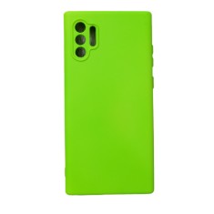 Huse silicon protectie si microfibra in interior Samsung Note 10 Plus Verde Neon