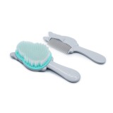 Set 2 Piese Pieptan+Perie Bebe, Melii, Model Bulldog