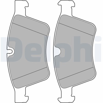 DELPHI LP2139 set placute frana,frana disc foto