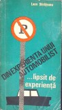 DIN EXPERIENTA UNUI AUTOMOBILIST ...LIPSIT DE EXPERIENTA-LEON SARATEANU-265900