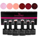 Cumpara ieftin Set 6 Oje Semipermanente 10ml SensoPRO Milano, Cherry Cherry Lady