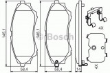 Set placute frana,frana disc MAZDA BT-50 (CD, UN) (2006 - 2016) BOSCH 0 986 494 587