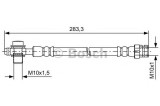 Conducta / cablu frana VW TIGUAN (5N) (2007 - 2016) BOSCH 1 987 481 736