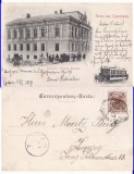 Cernauti ( Bucovina )-Muzeul, tramvai- clasica, rara, edit. Leon Konig