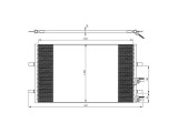 Condensator climatizare Ford Transit, 09.2006-08.2014, motor 2, 2 TDCI; 2.4 TDCI, diesel; 2.3, 107 kw benzina, cutie manuala, full aluminiu brazat, 7