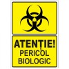 Sticker Atentie Pericol Biologic , Autocolant Avertizare Auto