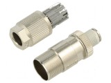 Conector M12 PIN: 8 tată pentru cablu IDC