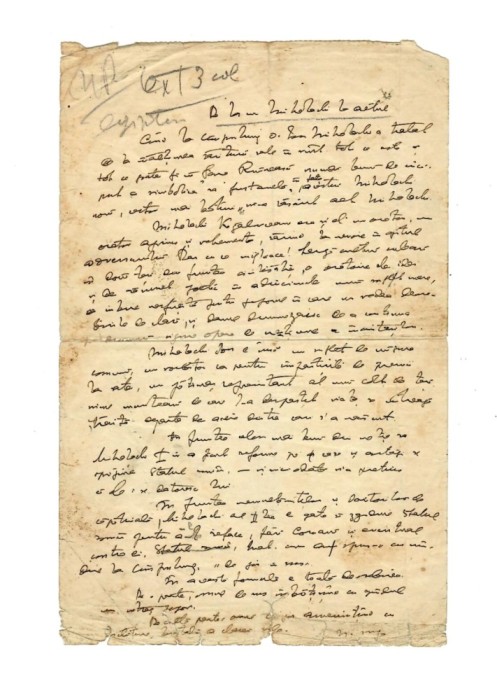 Nicolae Iorga, Manuscris