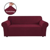 Husa pentru canapea 3 locuri, poliester + spandex, bordo