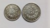 Romania -1 Leu 1869+2 Le 1869-Proba-Replicaii dupa 1 leu si 2 lei 1869-probe