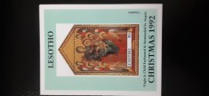 Lesotho-Craciun 1992-arta,pictura Cimabue -colita nestampilata MNH(W 2)