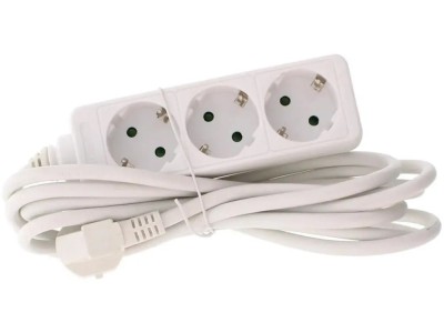 Prelungitor 3 prize 10m 16A 3500W cablu 3xG1.5mmp Well EXTS-3S10M-WL foto