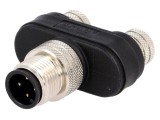 Adaptor MOLEX M12 tată la 2x M8 mamă IP68 pentru DeviceNet/CANopen, cod 1200890031
