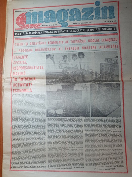 magazin 8 octombrie 1988