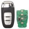 Cheie auto completa si programabila Techstar, compatibila cu Audi A4, A5, A6, A7, A8, Q5, S4, S5, RS4, RS5 &ndash; 433MHz, chip 754C/754G, lama retractabila