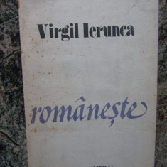 Virgil Ierunca - Romaneste (1991)