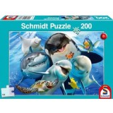 Puzzle 200 piese, Portret de familie submarin, Schimdt