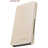 Husa Flip Carte Rock Big City Crem Sony Xperia T, Protectie Premium