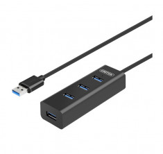 Hub USB UNITEK Y-3089 4x USB 3.0 negru foto