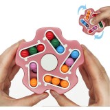 Jucarie antistres Magic Bean, model cub, forma stea, culoare roz, potrivită pentru toate v&acirc;rstele, eMazing