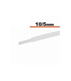 Tub termocontractibil alb 10mm/ 5mm 0.5m