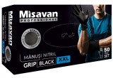 Manusi nitril Grip Misavan - negru - marimea XXL , 50 buc.