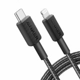 CABLU alimentare Anker, USB-C (T) la Lightning (T), 0.9m, 480 Mbps, braided, negru, &quot;A81B5G11&quot; (timbru verde 0.08 lei)