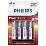 Baterie Power Alkaline Lr6 Aa Blister 4 Buc Philips, Oem