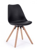 Cumpara ieftin Set 4 scaune negre Trend 54x49x83.5 cm