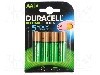 Acumulator R6, 1.2V, 2500mAh, Ni-MH, DURACELL - DURACELL 2500MAH BLISTER B4