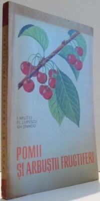 POMII SI ARBUSTII FRUCTIFERI de I. MILITIU...GH. STANCIU , prezinta halouri de apa foto