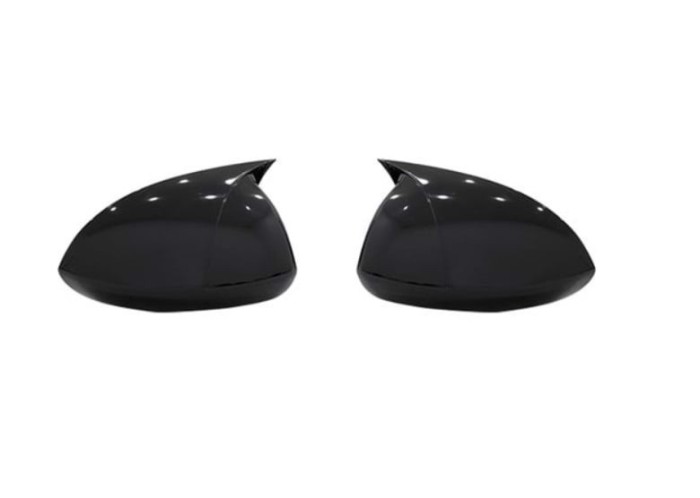 Capace oglinzi Batman style Opel Corsa D E 2006-2019 negru lucios