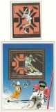 Ciad 1983 Mi 974 + bl 161 MNH - Jocurile Olimpice de iarna 1984, Saraievo (II)