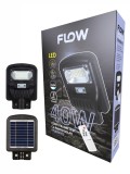 Corp stradal LED cu panou solar 40W 6500K FLOW &ndash; FPL40W-CS